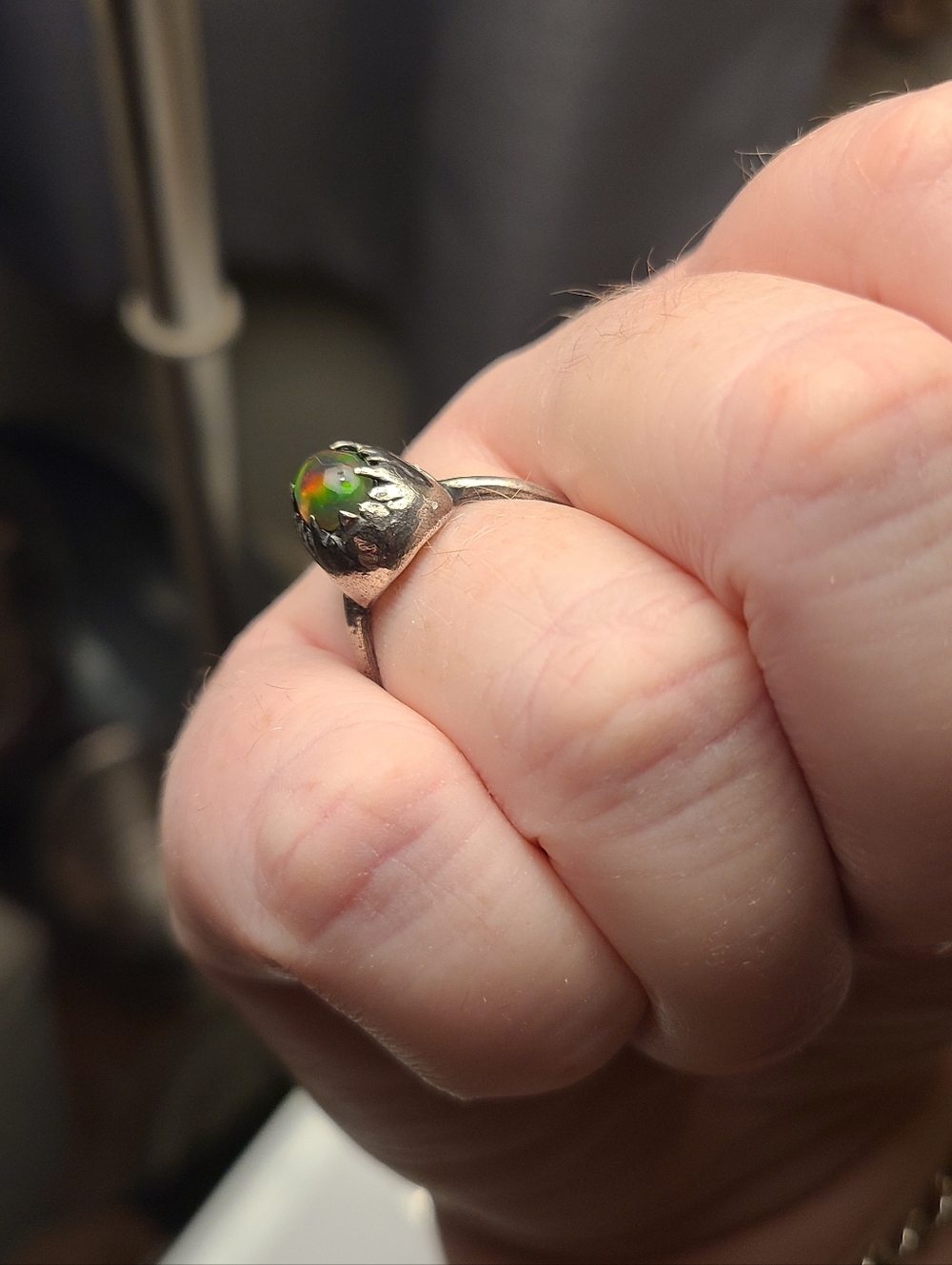Arcana Obscura Animus Apertus Opal Ring - Picture 3 of 7
